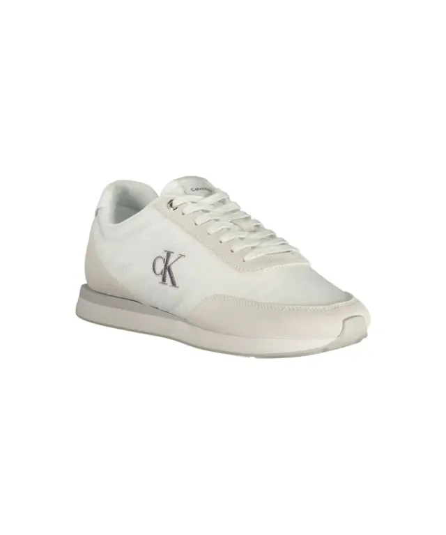 Calvin Klein - Ανδρικά Sneakers Ck Retro Runner Ess Mix Mat YM0YM01361-0K4 Εκρού 2