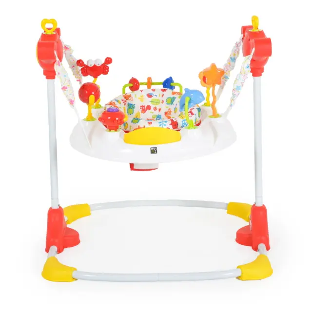 Moni Jumper Vista Παιχνίδι Στήριξης Τραμπολίνο με Περιστρεφόμενο Κάθισμα 360° Λευκό 6+ Μηνών 2