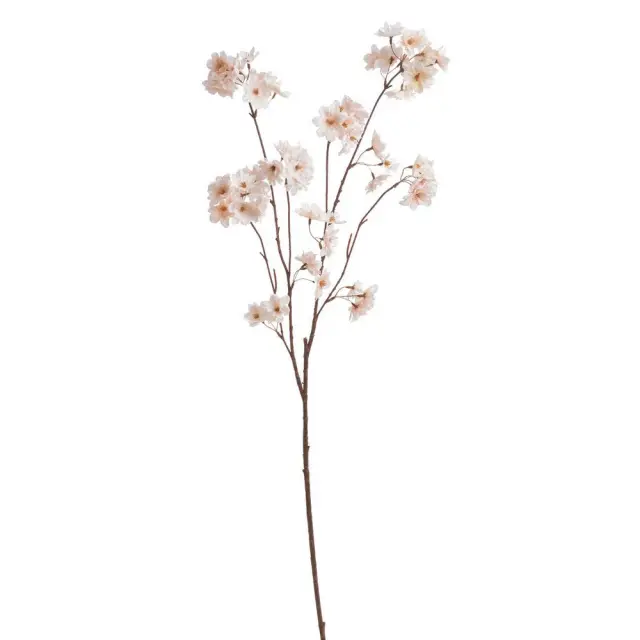 Κλαδί τεχνητό φυτό με λουλούδια, 112cm, λευκό