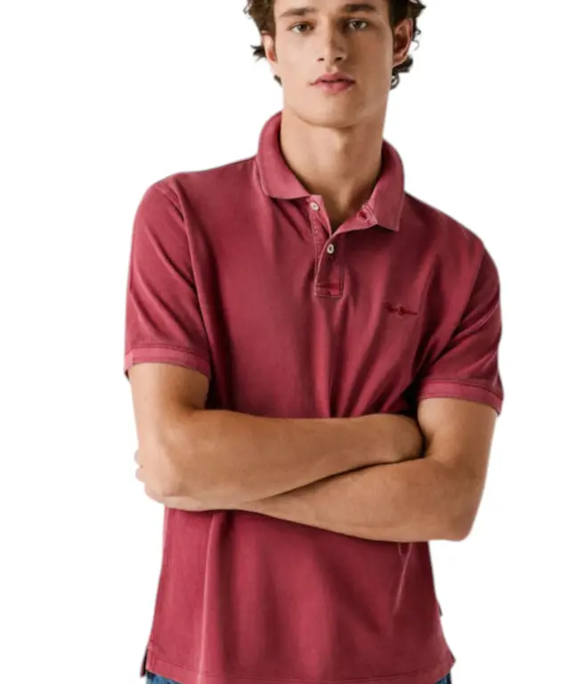 Pepe Jeans - Ανδρικό T-shirt Polo New Oliver Gd PM542099-287 Κόκκινο Σκούρο 2