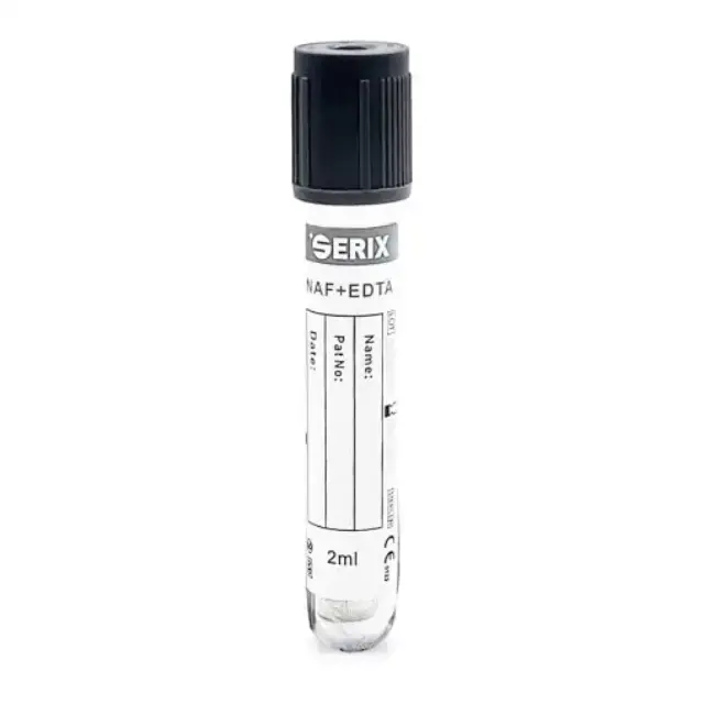 Vacutainer Γλυκόζης 2 ml – KF + Na2 EDTA, PET, Serix (100 τεμ.)