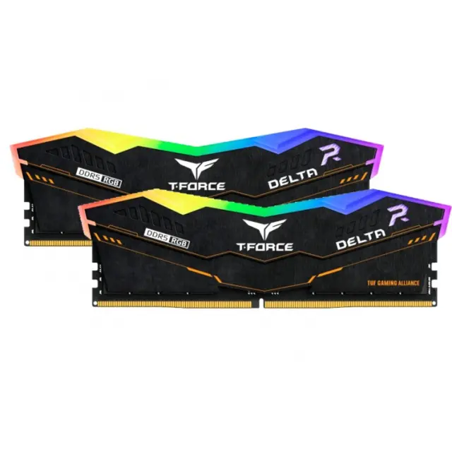 Team Group DIMM 32 GB DDR5-6000 (2x 16 GB) Dual-Kit (black, FF5D532G6000HC38ADC01, Delta TUF RGB, INTEL XMP)