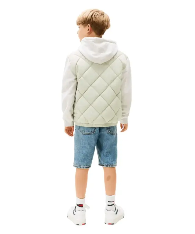 Tommy Hilfiger - Παιδικό Μπουφάν Quilted Hooded Relaxed Bomber KB0KB09736-M1C Πράσινο 3