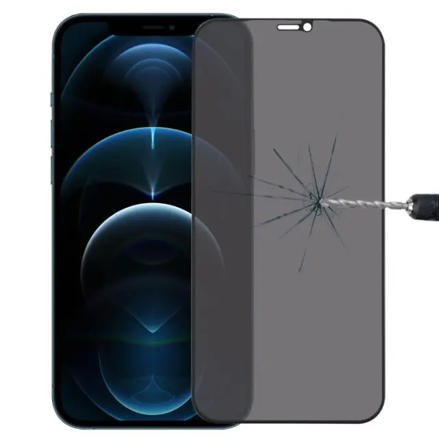 Privacy Tempered Glass για iPhone 12 Pro Max - Φιμέ Μαύρο