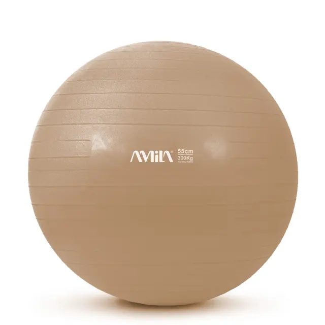 Μπάλα Γυμναστικής AMILA GYMBALL 55cm Χρυσή Bulk (48410)