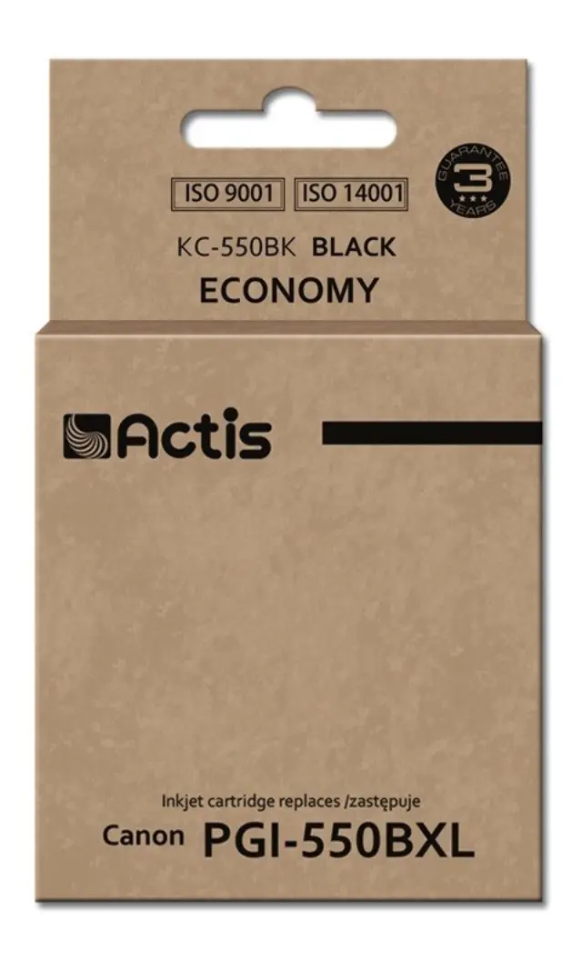 Actis KC-550Bk Ink (replacement for Canon PGI-550BK Standard 23 ml black)