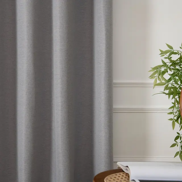 Beauty Home Ύφασμα κουρτίνας με το μέτρο Blackout jacquard σκίασης Glare Art 8444 Φ280 Γκρι 3