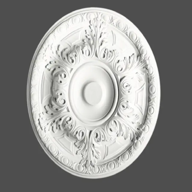 Deco Ροζέτα οροφής φωτιστικού πολυστερίνης λευκή 610mm / Ρ 61