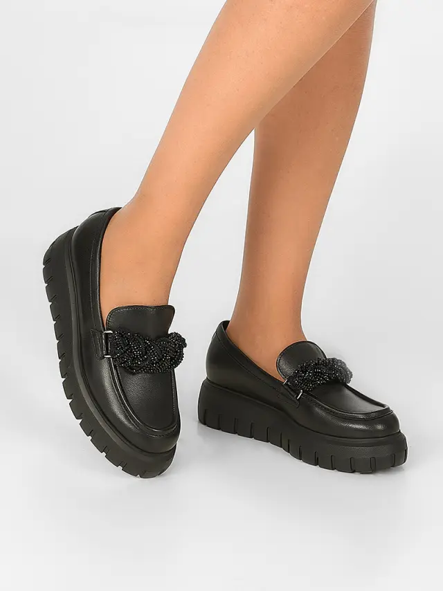 Gabor Μοκασίνια-Loafers Γυναικείο δέρμα Μαύρο GAB/55301 27-BLACK 2