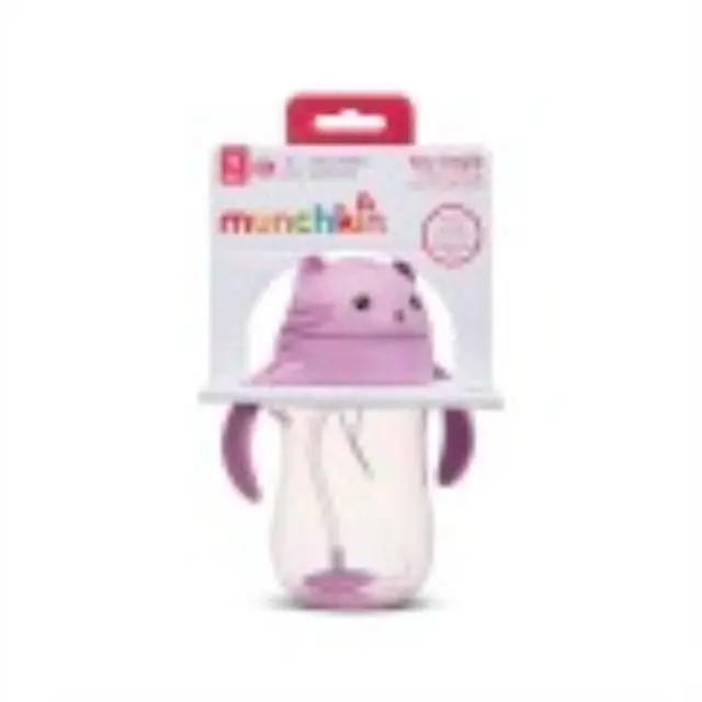 Munchkin Tip & Sip Straw Cup Κύπελλο με Καλαμάκι από 9m+ 296ml - Cat 2