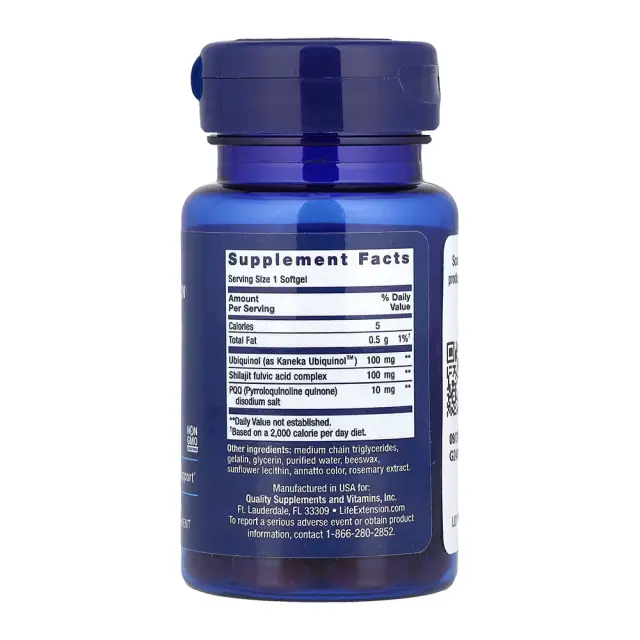 Life Extension Super Ubiquinol CoQ10 with PQQ 100 mg 2