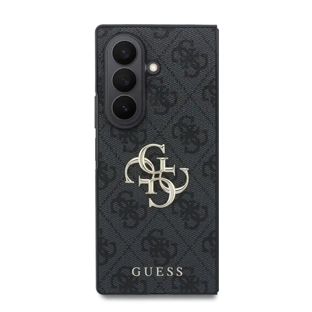 Guess PU 4G Metal Logo Case for Samsung Galaxy Z Fold 8 Ultra Grey 2