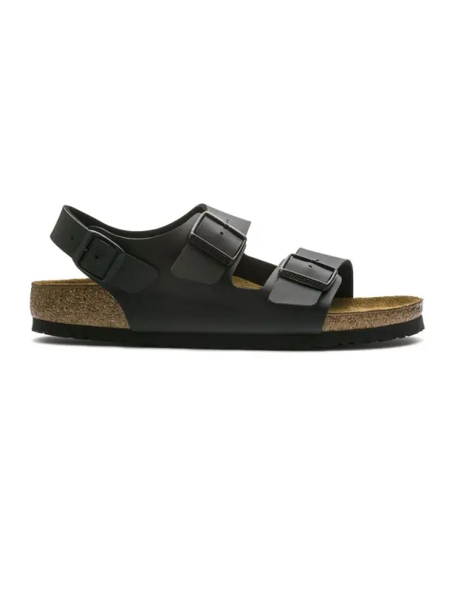 Birkenstock Πέδιλα Unisex Birko-Flor(ανθεκτικό υλικό της Birkenstock-επιτρέπει την επαφή με το νερό) Μαύρο BIR/MILANO 034793 BLACK - 46 3