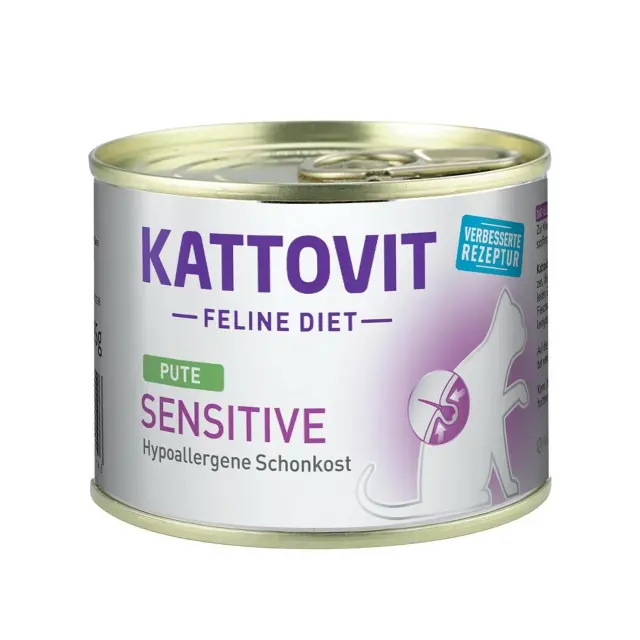 Kattovit Sensitive Turkey Κλινική Κονσέρβα Γάτας με Γαλοπούλα 185gr