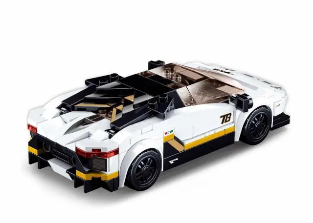 Sluban Τουβλάκια Ιταλικό Αυτοκίνητο Super Car Λευκό για 8+ ετών 276τμχ M38-B0957 2