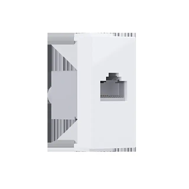 MODYS ΠΡΙΖΑ ΔΙΚΤΥΟΥ ΛΕΥΚΗ RJ45 CAT.6 IP20 ΜΕ ΘΩΡΑΚΙΣΗ / 10101312433