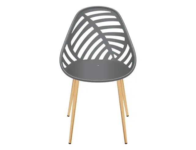 Καρέκλα κήπου Alameda Home Deco Factory με διαστάσεις 52.3x53.3x83.4cm - Grey HDO0335 2