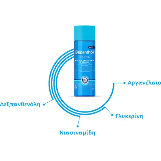 BEPANTHOL Derma Καθημερινό Τζελ για Απαλό Καθαρισμό Προσώπου Κατάλληλο για Ξηρό Δέρμα, 200ml 2