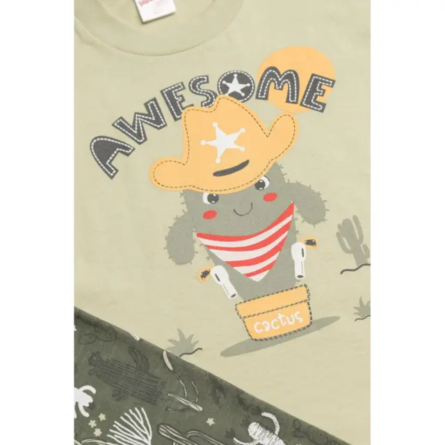 Πυτζάμα Βρεφική Καλοκαιρινή Minerva Awesome Βεραμάν No 3 61943-311 3