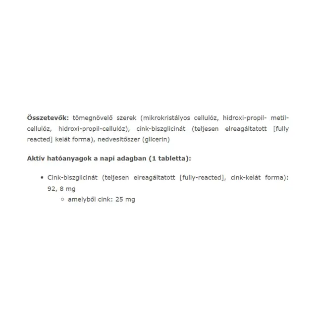 JutaVit Zinc Bisglycinate 2