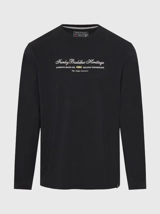 Funky Buddha Men Shirt Black FBM010-006-07 - 2XL
