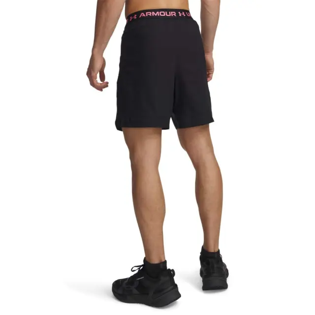 Under Armour Men's Vanish Woven 6inch Shorts Μαύρο - Ροζ 1373718-013 (Under Armour) - XXLarge 2