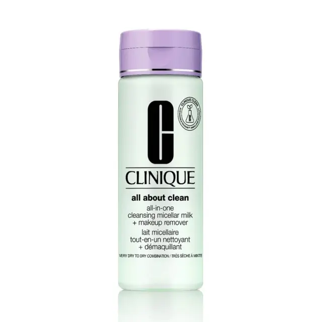 Clinique All-in-one Cleansing Micellar Milk & Make-Up Remover Very Dry to Dry Skin 200ml