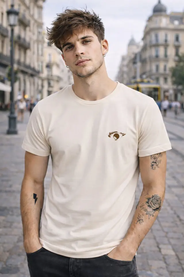T-shirt Noshame® Off-white με τύπωμα Sensitive Content - 122589 - XXL 2