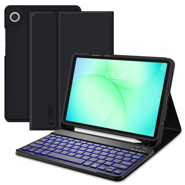 Tech-protect Sc Keyboard + Βάση για Pen - Galaxy Tab A9 / A11 8.7 Black