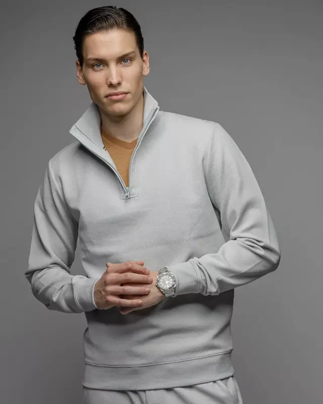 Devergo Ανδρικό Φούτερ 4093 – Light Grey - XXL 3