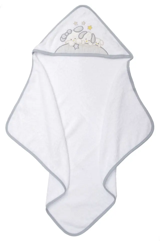 Βρεφική Κάπα 65Χ65 Cotton Viopros Αλφι Γκρι 100% βαμβακερό