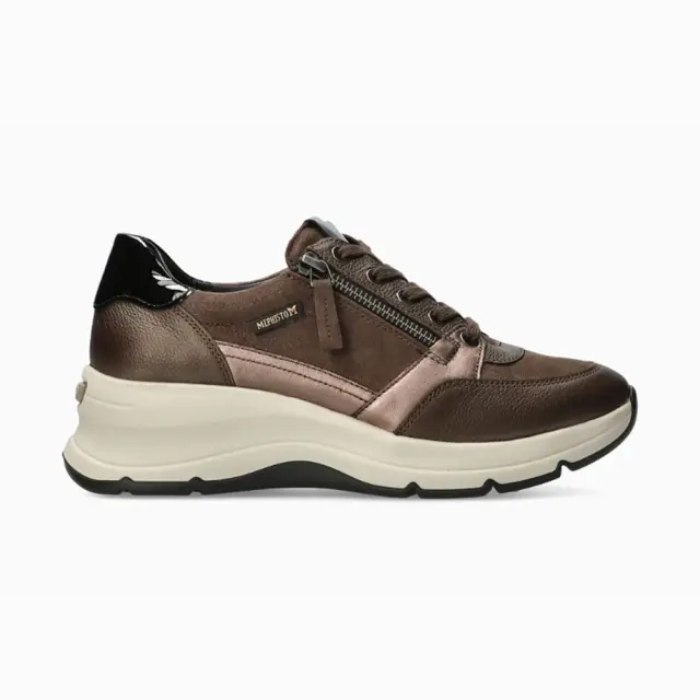 Mephisto Sneakers Γυναικείο δέρμα Μπρονζέ MEP/HANOUK BRONZE - 36