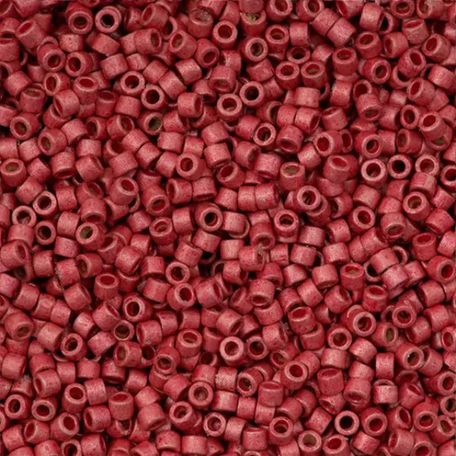 Χάντρα Miyuki Delica 11/0 - DB1841F - Duracoat Galvanized Matte Light Cranberry ~7gr