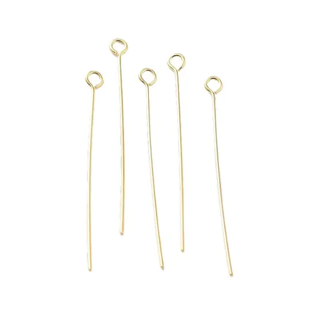 Γράνα με Μάτι .925 Sterling Silver Real 18K Gold Plated 30mm - 5τεμ