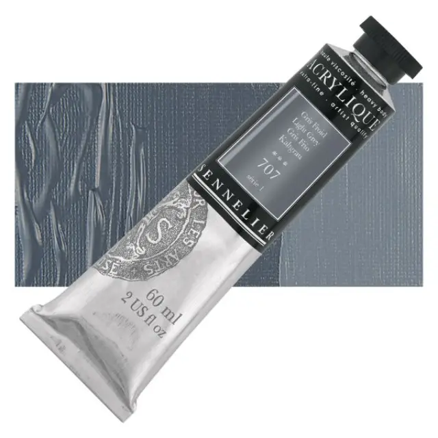 Ακρυλικό Sennelier Extra Fine - 707 Light Grey S1 - 60ml