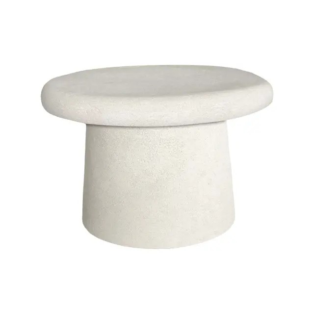 Τραπέζι σαλονιού Herona pakoworld mdf λευκό Φ60x40εκ 2