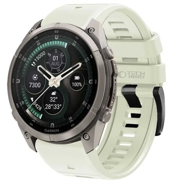 Tech-protect Silicone Garmin Fenix 5 / 6 / 6 Pro / 7 / 8 / 8 Pro / E / 9 / 9 Pro (47 Mm) Stone Grey 3