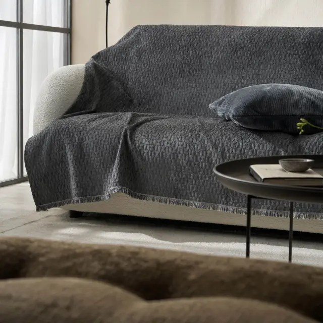 Ριχτάρι Τετραθέσιου Gofis Home Ondine Pearl Grey 20-07-184-4/14 180x350