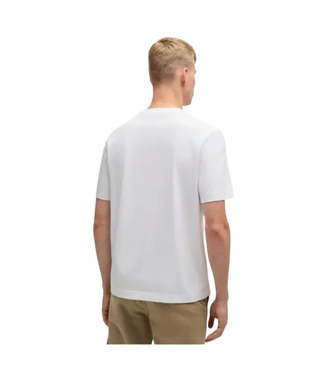 Hugo Boss - Ανδρικό T-shirt Tchup Relaxed Fit 50473278-100 Λευκό 3