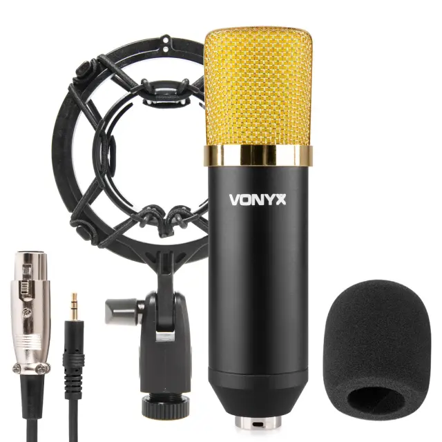 VONYX CM400B ΠΥΚΝΩΤΙΚΟ ΜΙΚΡΟΦΩΝΟ STUDIO ΜΑΥΡΟ /ΧΡΥΣΟ