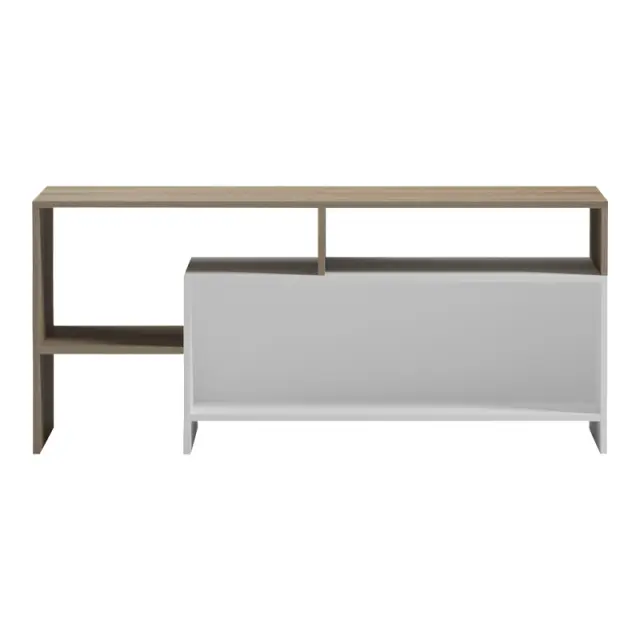 Τραπέζι σαλονιού Consa pakoworld sonoma - λευκό 120x60x53.6εκ 3