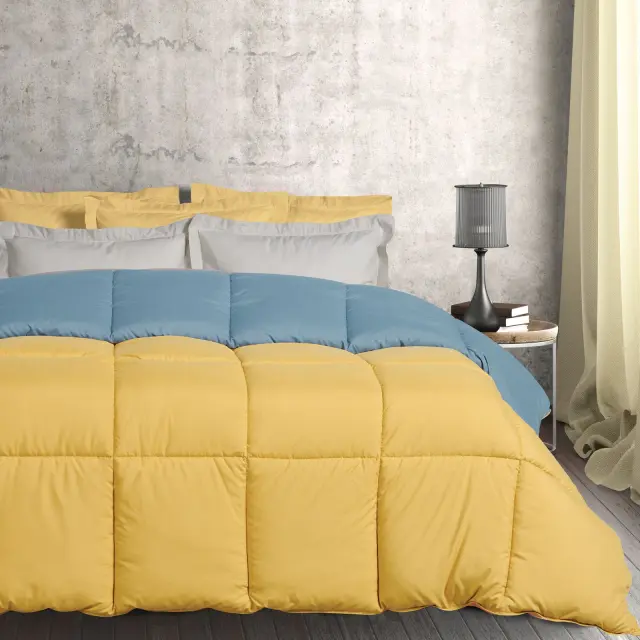 Πάπλωμα Μονό 160x220 Ochre - Blue 9644 Das Home