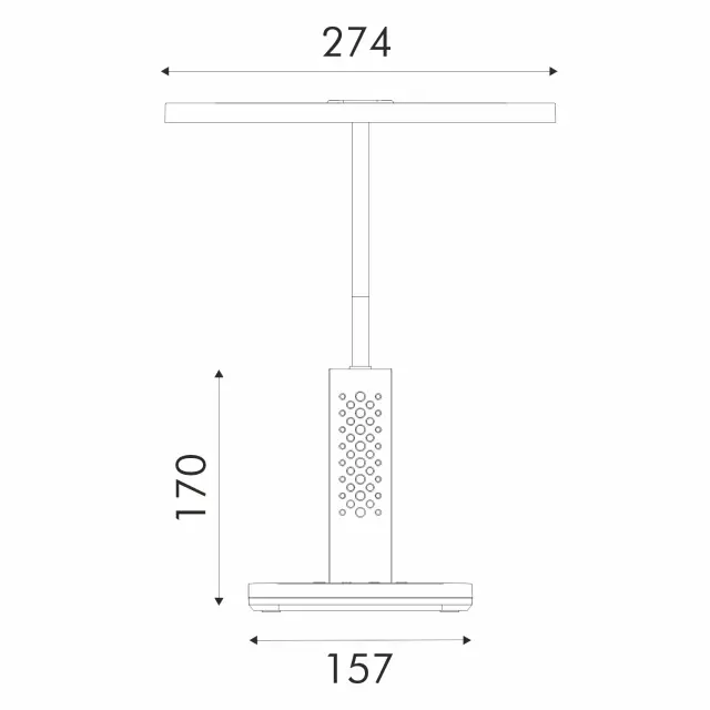 ΦΩΤΙΣΤΙΚΟ ΓΡΑΦΕΙΟΥ LED ACA BL1823WH ΛΕΥΚΟ 10W CCT 3000K/3800K/5700K 500LM / BL1823WH 3