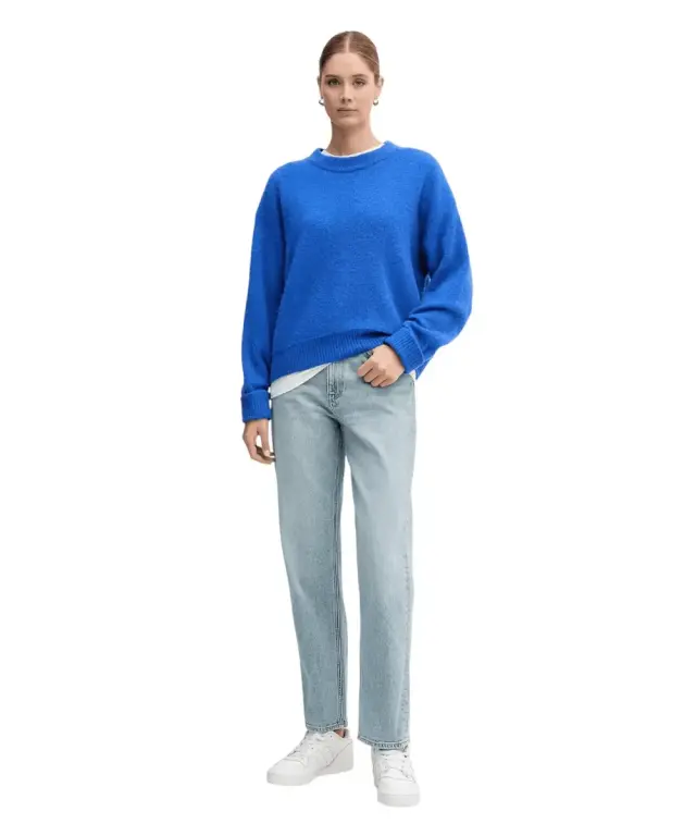 Calvin Klein - Γυναικείο Παντελόνι Jean High Rise Taper LV047E732G-3UN Μπλε Ανοιχτό 2