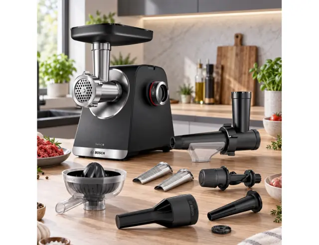Κρεατομηχανή Bosch Series 6 MultiPower MFWS682Bμε ισχύ 500W και ικανότητα κοπής 3.5kg / λεπτό MFWS682B