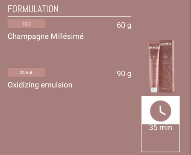 Sensus Color Grace M3K 10.3 Platinum Golden Blonde - (μόνιμη βαφή πλατινέ ξανθό ντορέ) 3