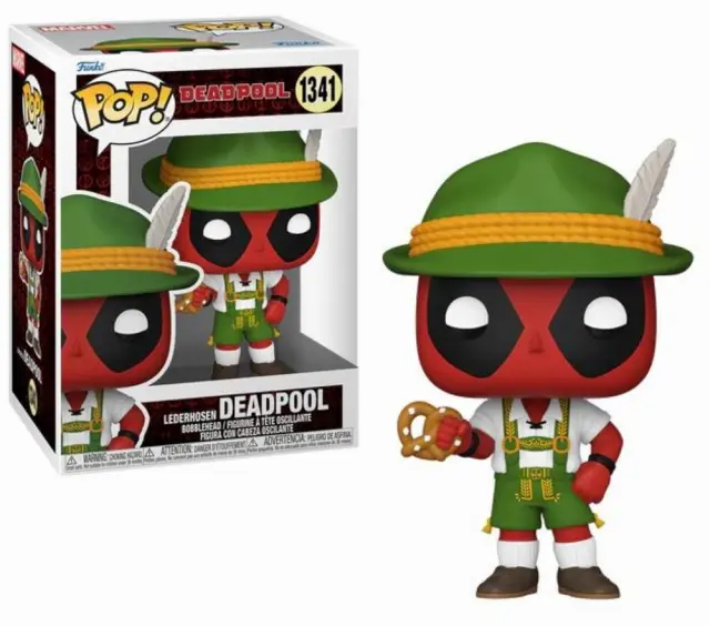 Funko Pop! Marvel: Deadpool - Lederhosen Deadpool #1341 Bobble-Head Vinyl Figure