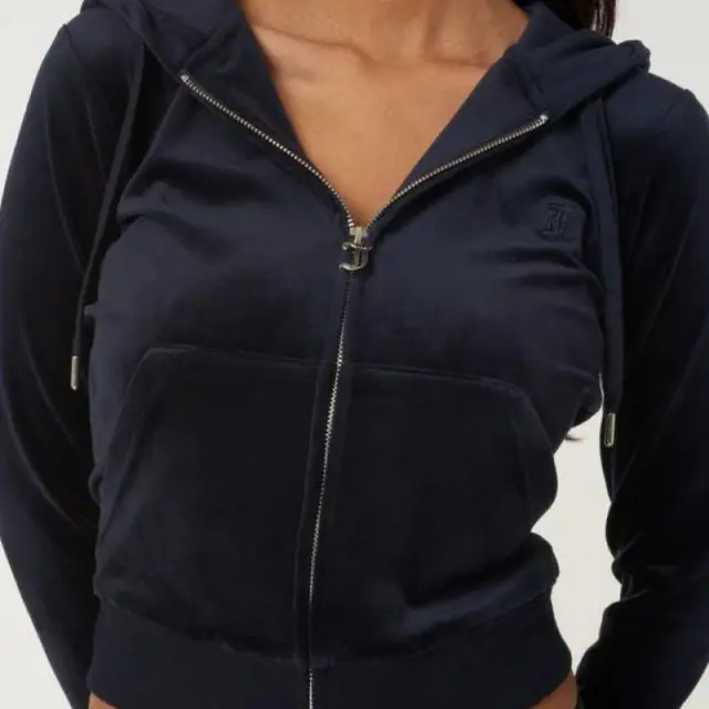 Βελούδινη Ζακέτα Juicy Couture Robertson Classic SSJCAP176-131 Μπλε - S 2