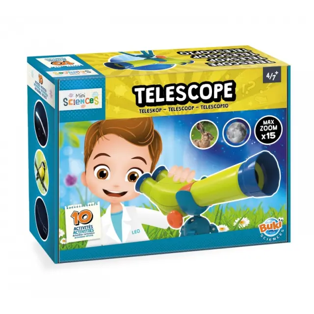 Buki France Mini Sciences Τηλεσκόπιο Zoom x15 4-7 ετών 9004