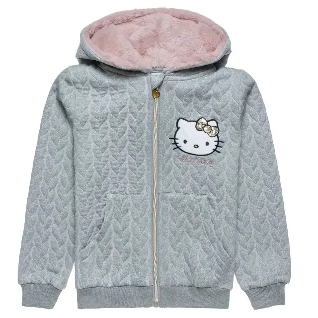 Ζακέτα Hello Kitty με ανάγλυφη υφή και κέντημα